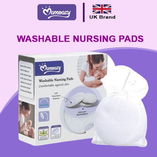 Baby Products Online - 4pcs Cotton Breast Pads Soft Absorbent Washable  Reusable Baby Nursing Pads Breastfeeding Accessories for Maternity Mother Bra  Inserts - Kideno
