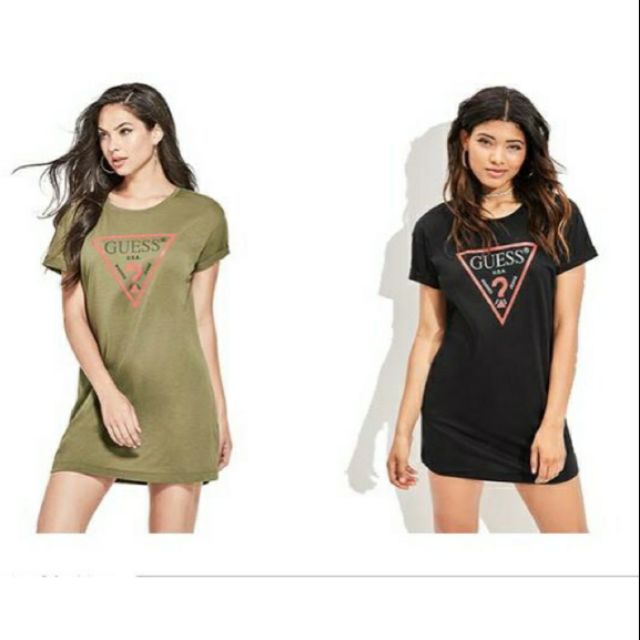 Guess logo hotsell t shirt dress