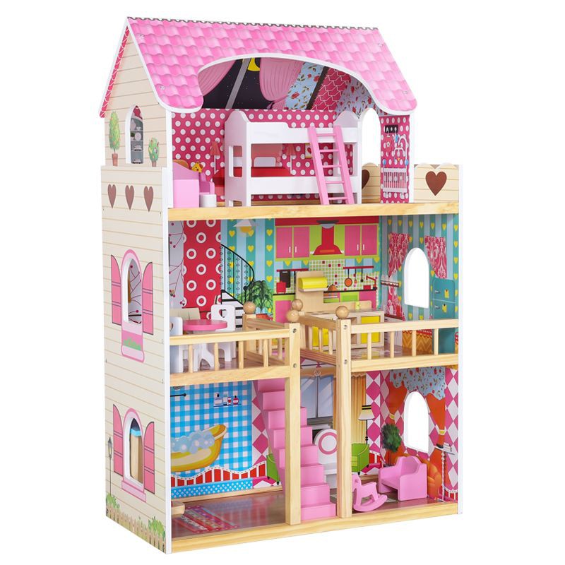 Big pink hot sale dollhouse