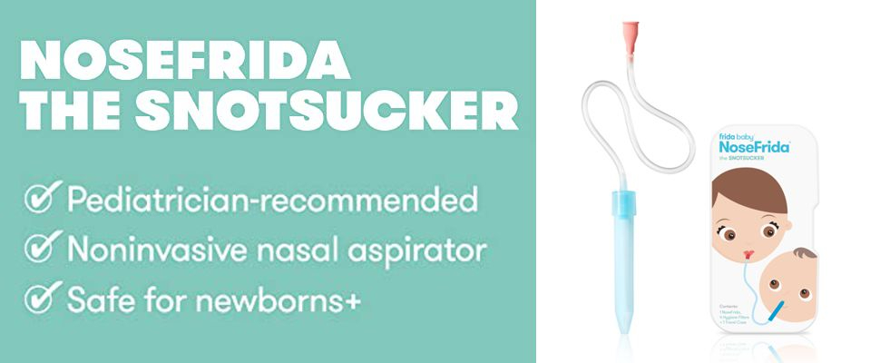 NoseFrida The Snotsucker Value Pack ( Nose Frida Nasal Aspirator +