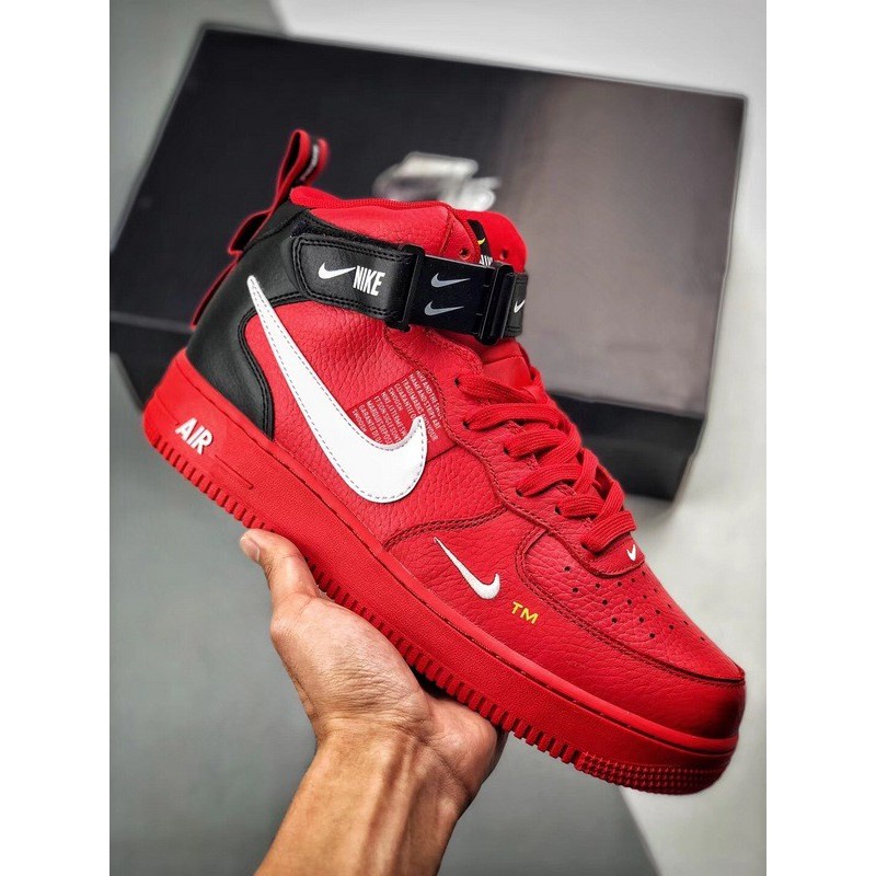 Nike air force 1 best sale utility mid 07 lv8 red