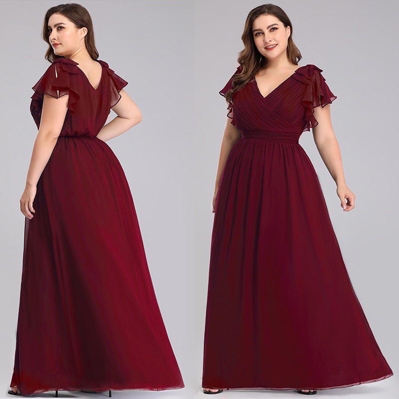 Evening gown designs on sale for plus size