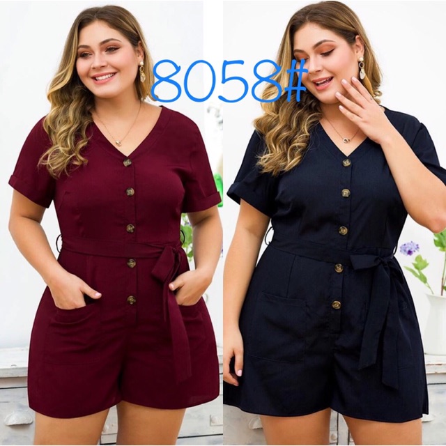 Plus size short jumpsuits sales