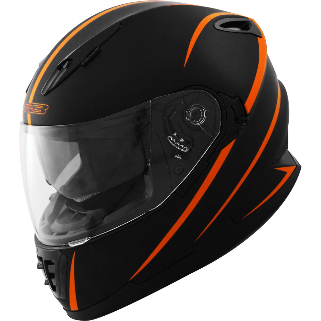 Helmet sales orange black