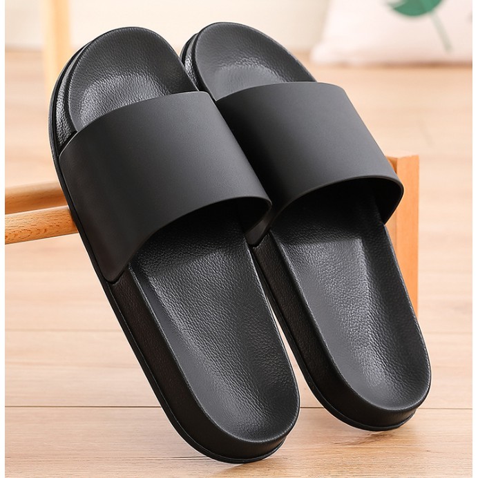 Plain black sandals hot sale