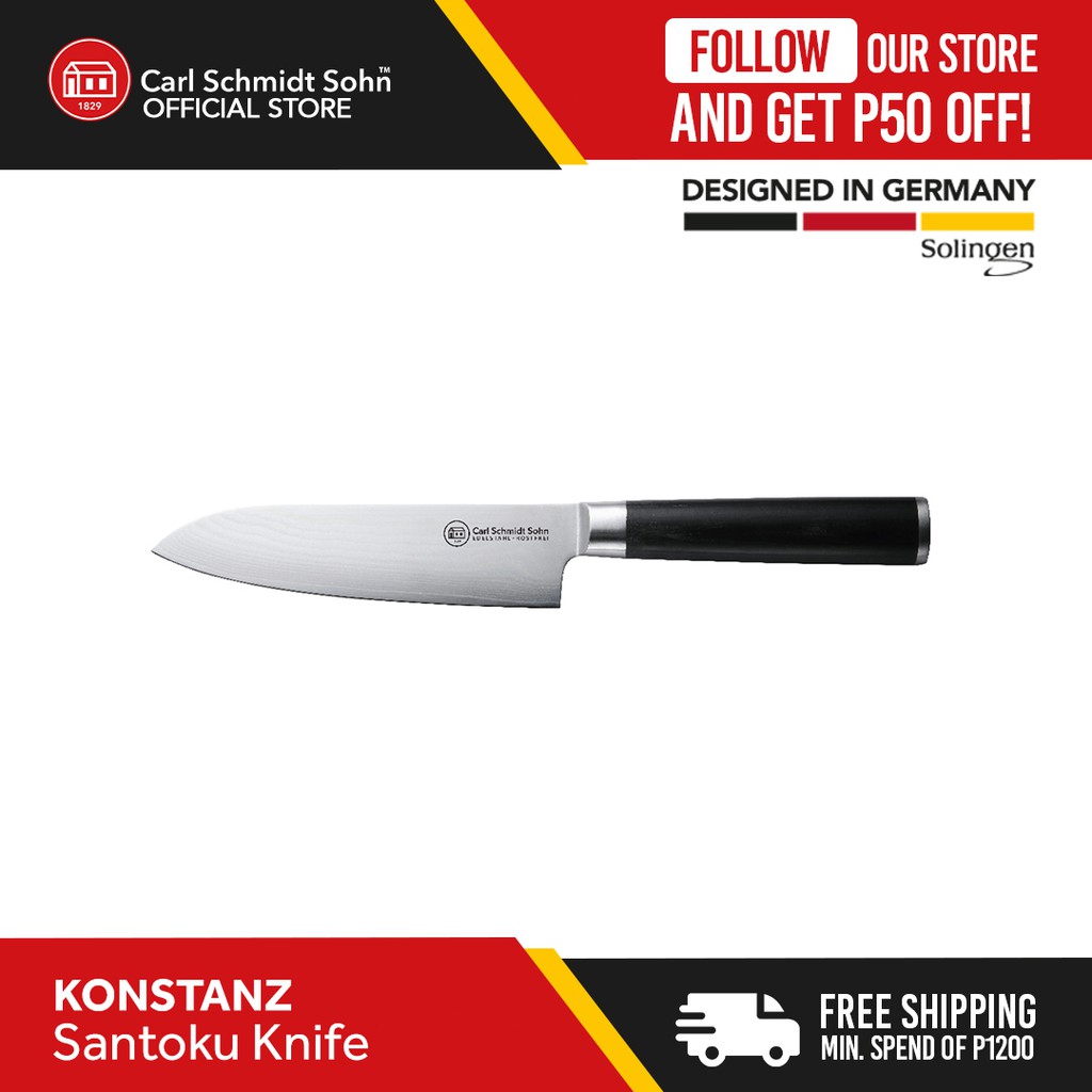 CERAMIC 4 PIECE KNIFE SET, 2 Knives + 2 Safety Covers - Carl Schmidt Sohn