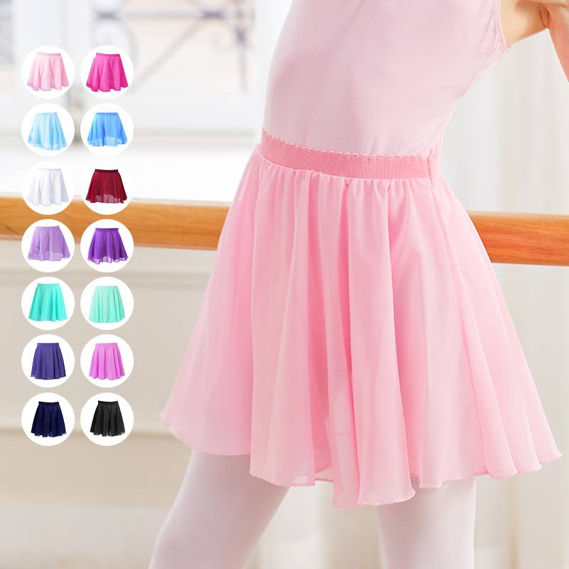 Soft Modal Ballet Dance Chiffon Skirted