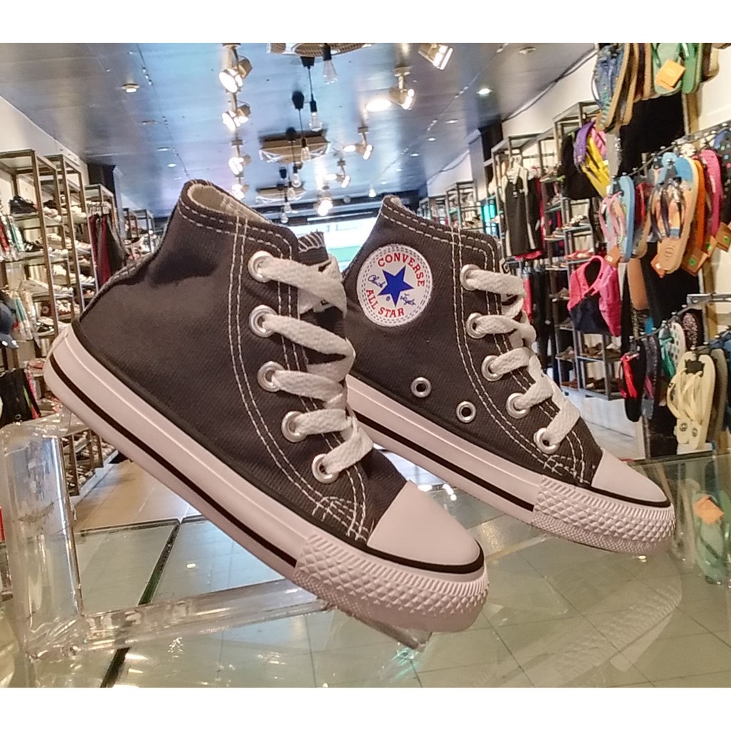 Kids gray clearance converse