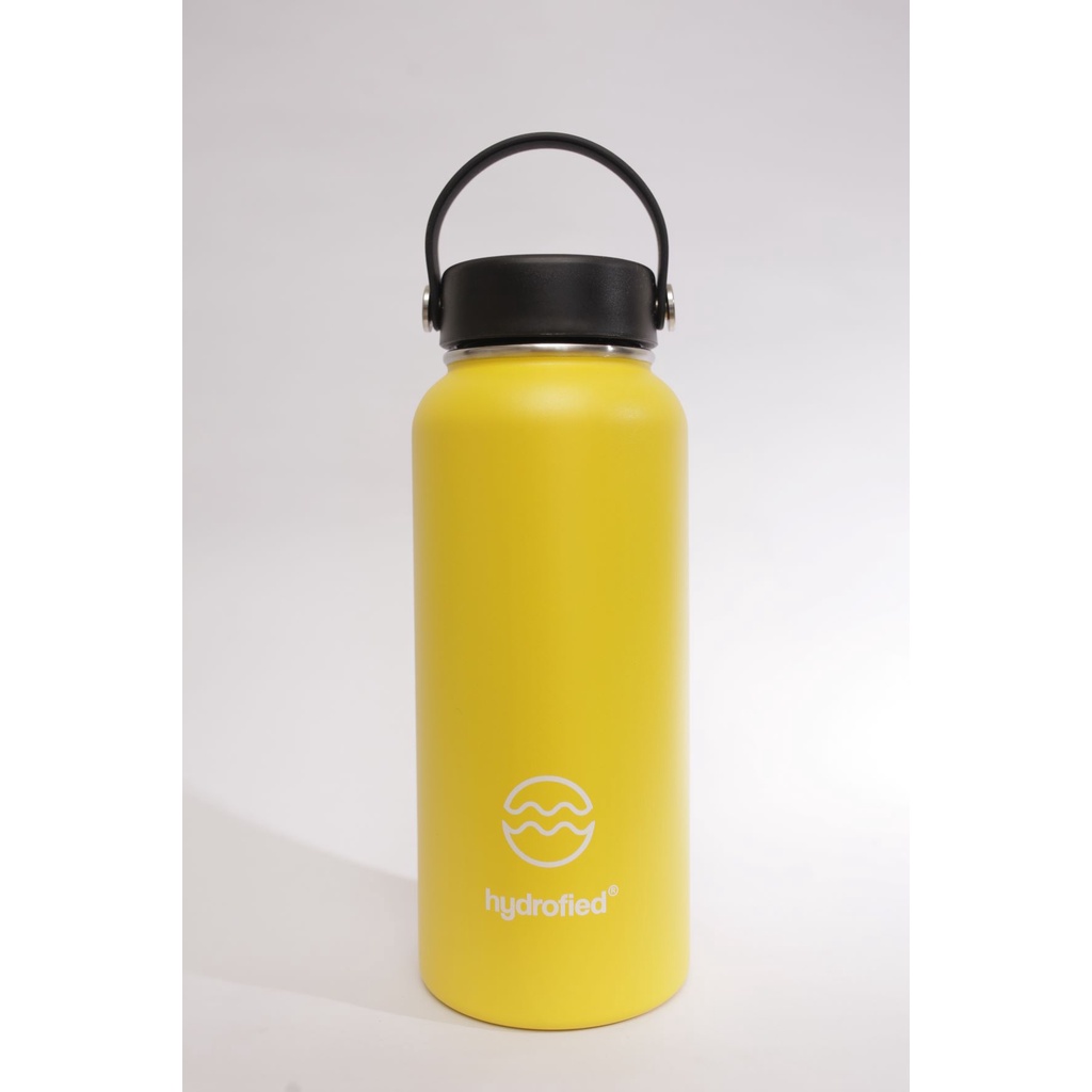 Hydro flask 32 oz wide best sale mouth lemon