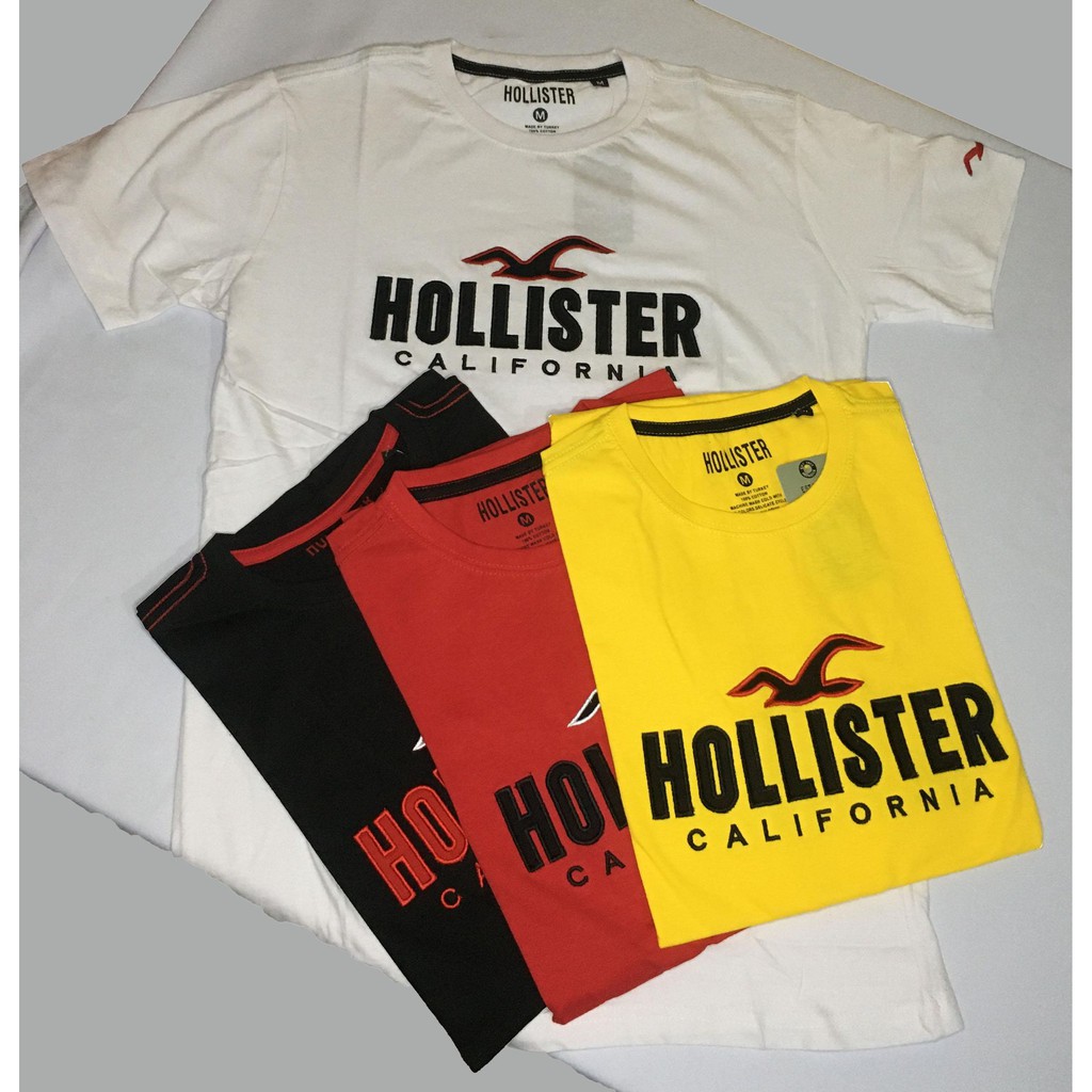 Men's Hollister T-Shirt Hollister Branded Overruns Tees for Men