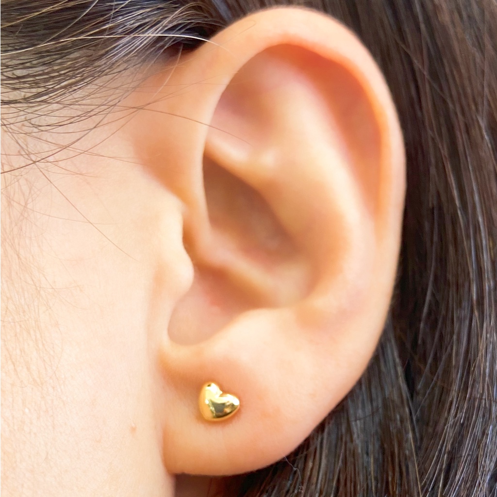 NiJi Japan Heart KokoroEn Earrings K18 gold Earrings for kids