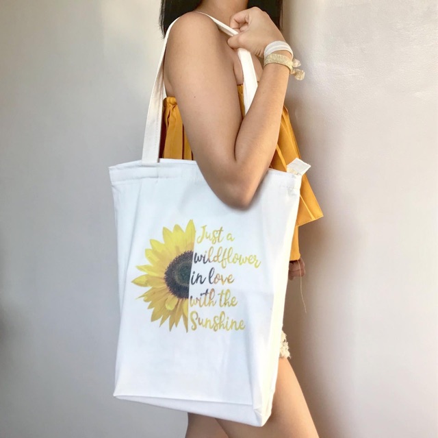 Sunflower hot sale tote bag