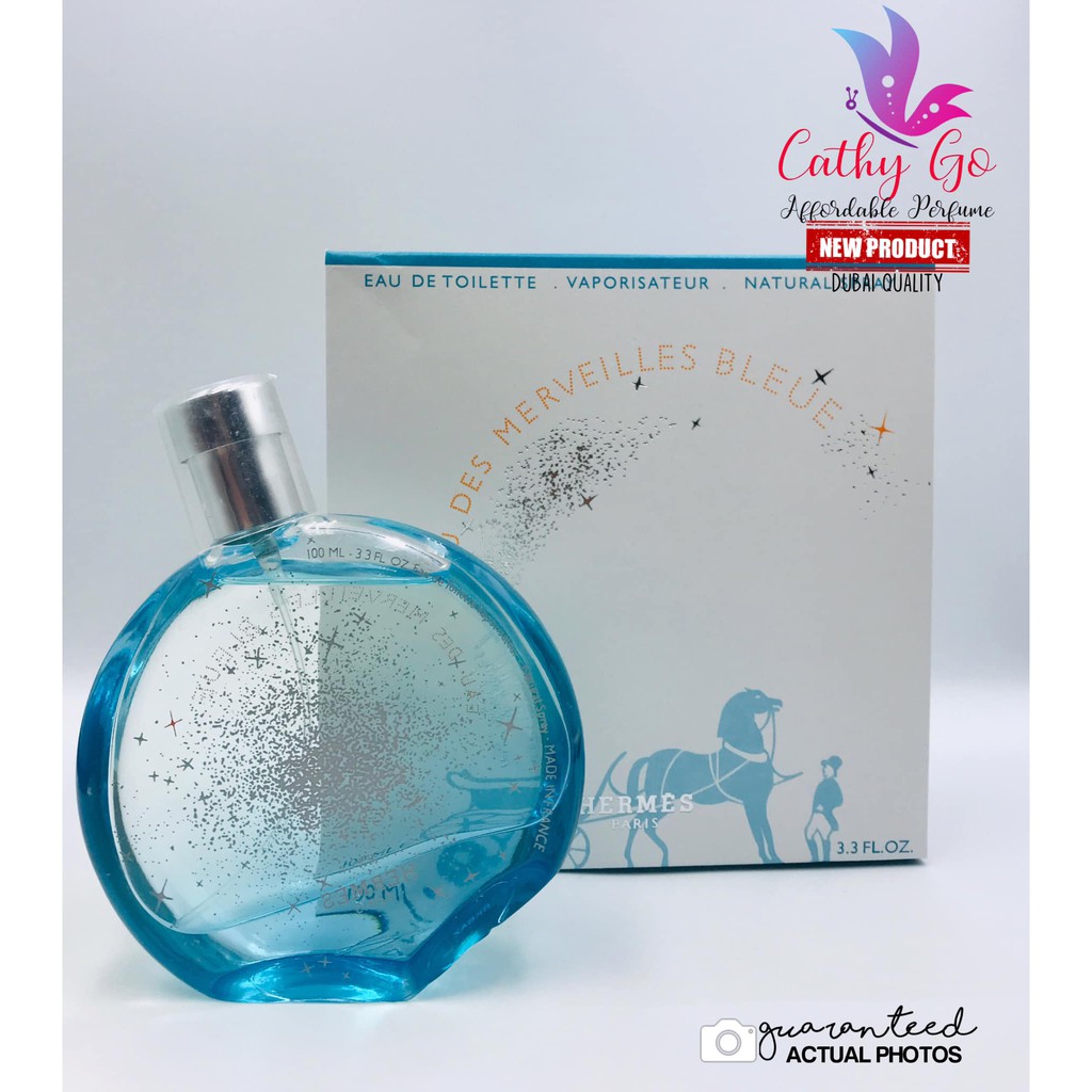 Hermes perfume eau des merveilles outlet bleue