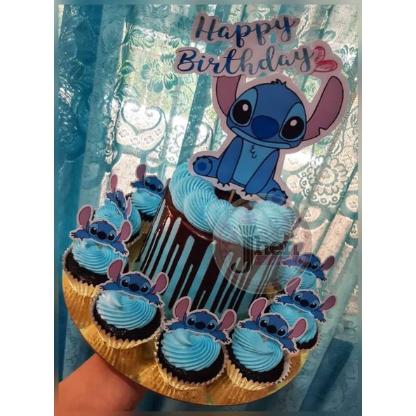 Stitch Cake Topper, Stitch Cake, Stitch Party, Stitch Decoration