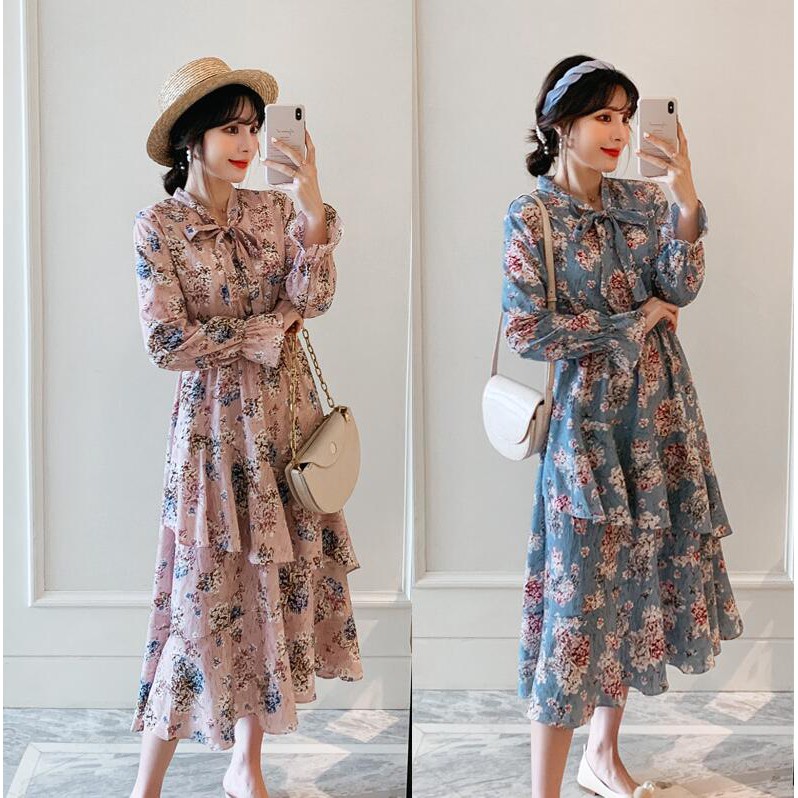 Shopee floral 2025 maxi dress