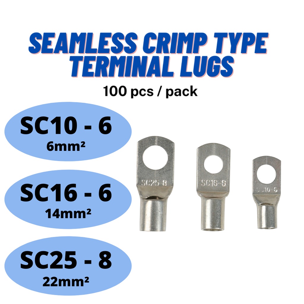 Seamless Crimp Type Terminal Lugs Available In 53 OFF