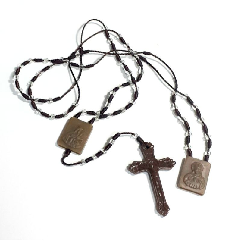 Scapular store rosary necklace