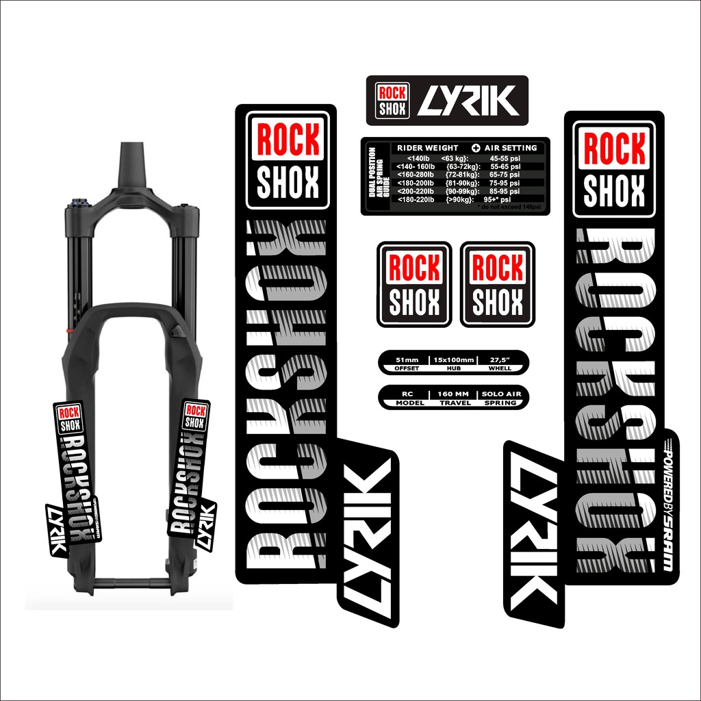 Rockshox fork deals decal