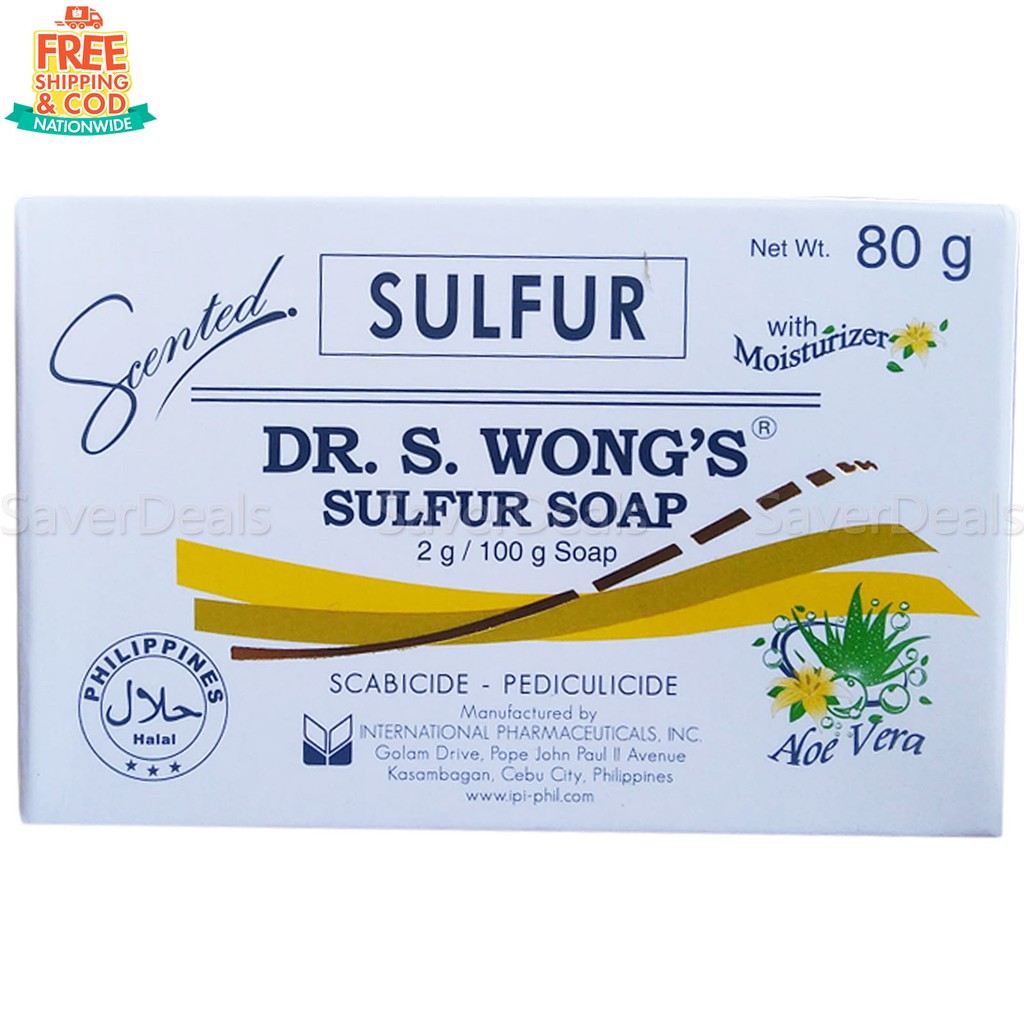 COD Dr. S. Wong Sulfur Soap Scented 80 grams Shopee Philippines
