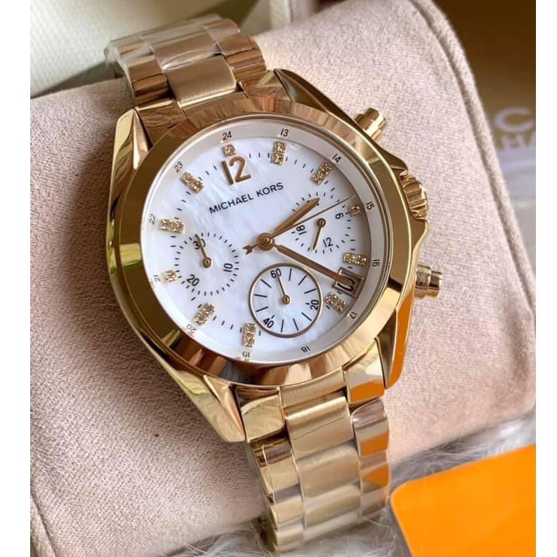 Michael kors discount pearl face watch