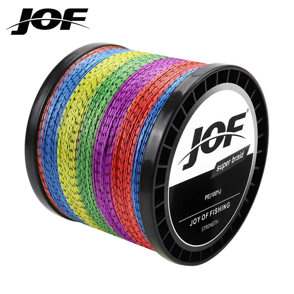 JOF 8 Strands 300m Braid Wire Super Strong Strength PE Braided Fishing Line  10kg-44kg The New spotted line