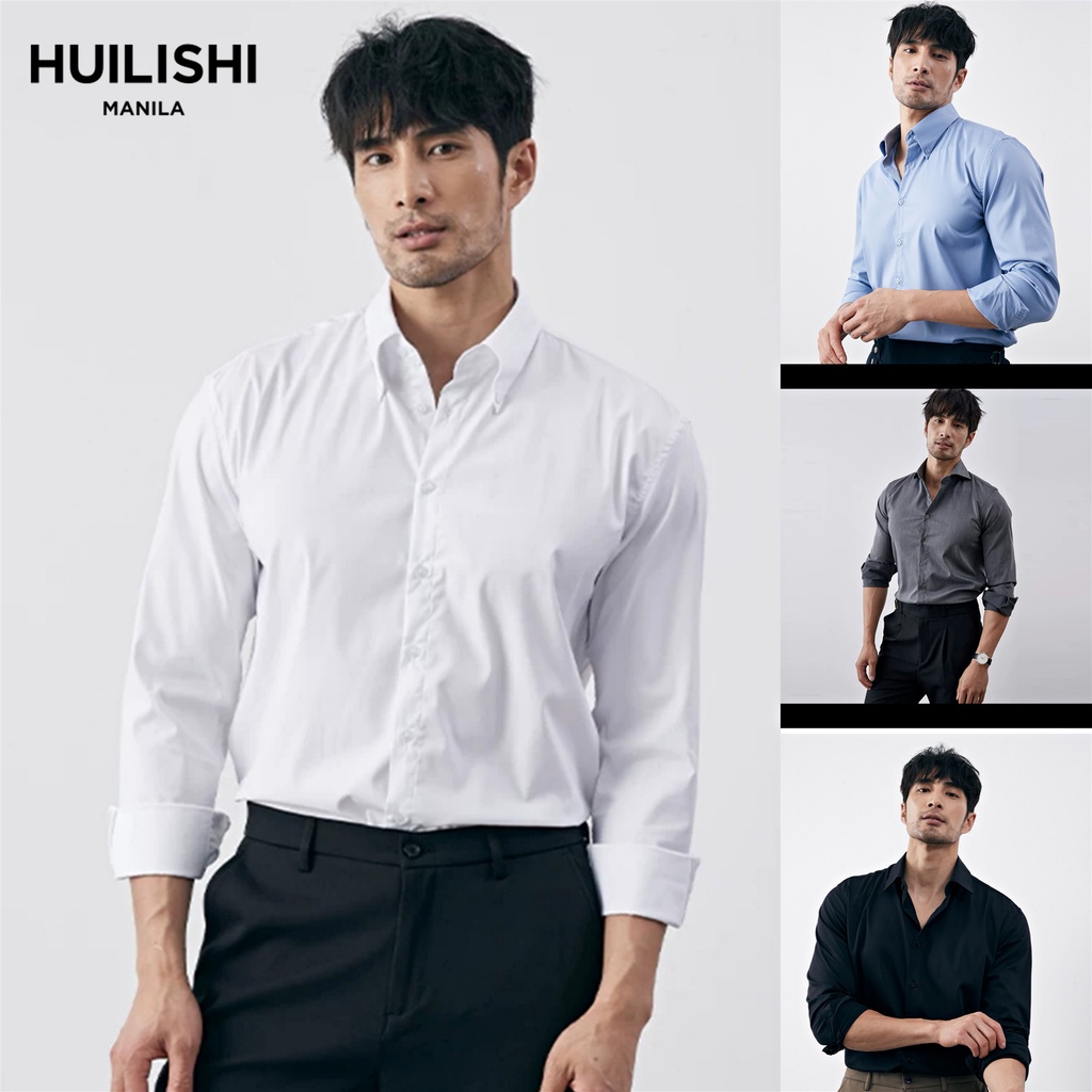 HUILISHI 7colour Classic Korean Men s Plain Casual Fashion Long