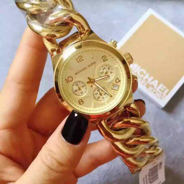 Mk twist on sale chain watch