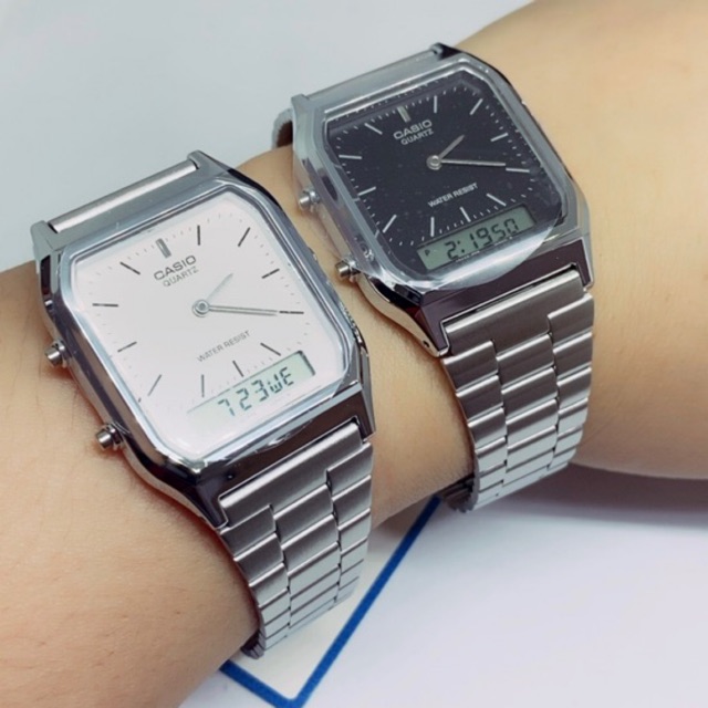 Casio aq 230 on sale silver