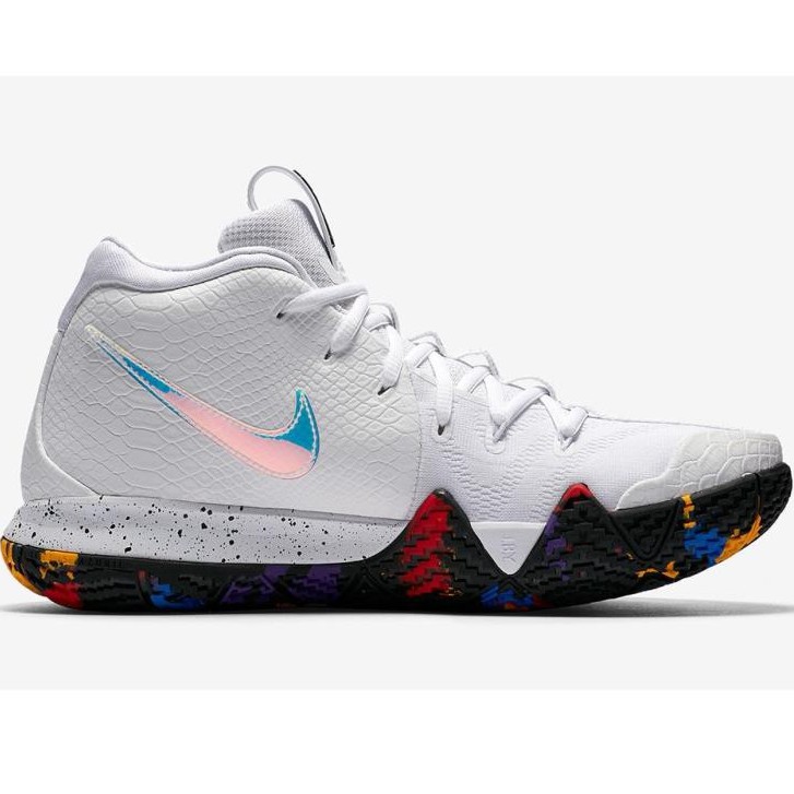 Kyrie 4 hot sale white shoes