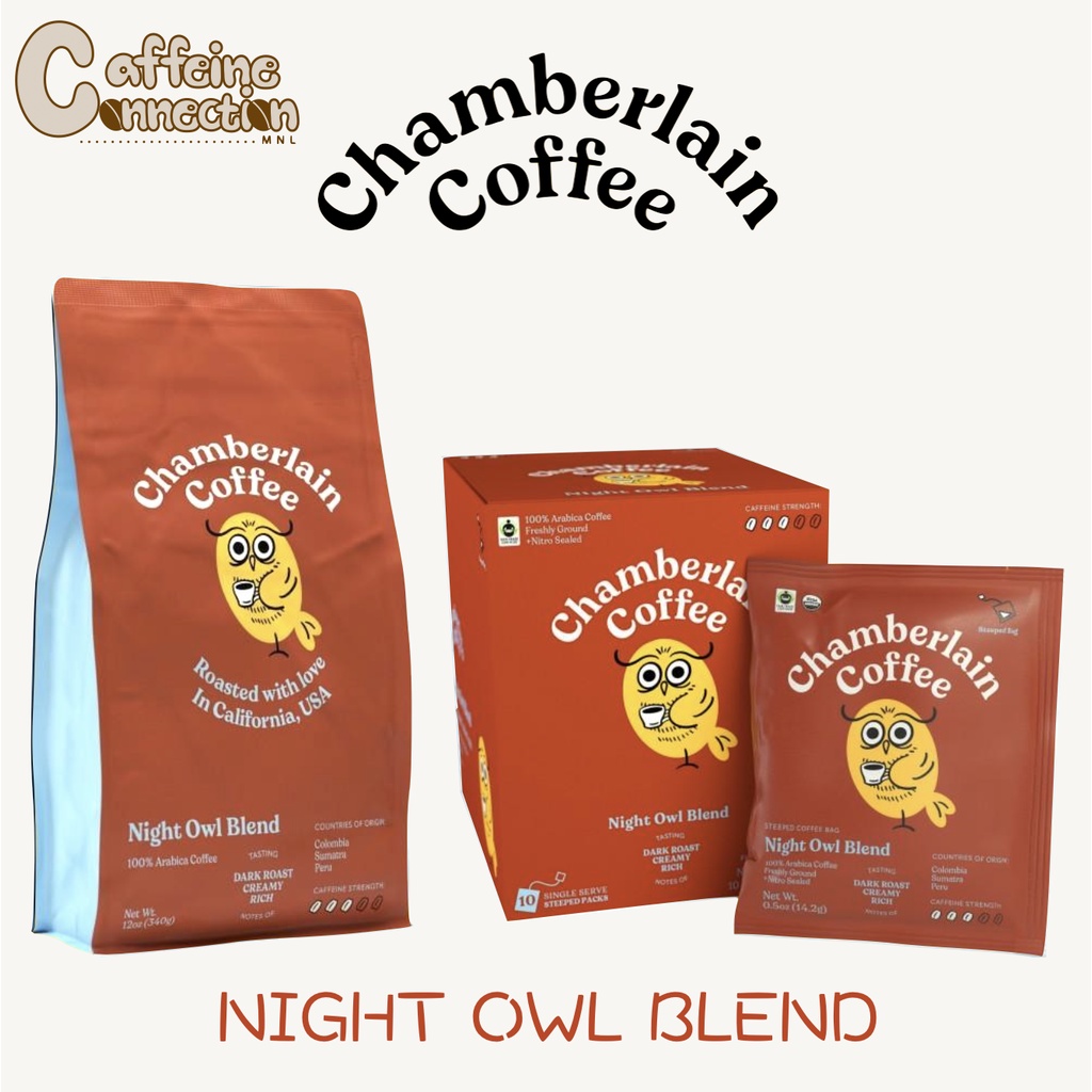Chamberlain Coffee Night Owl (Ground) Dark Chocolate