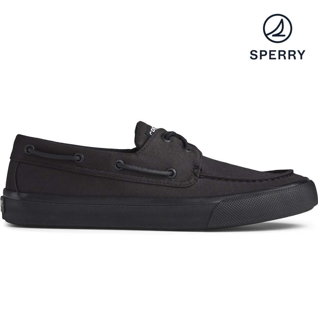 Sperry men's hot sale black sneakers