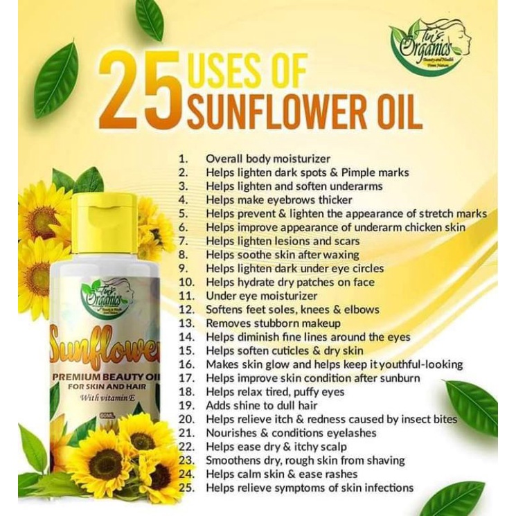 Sunflower oil deals benefits for hair