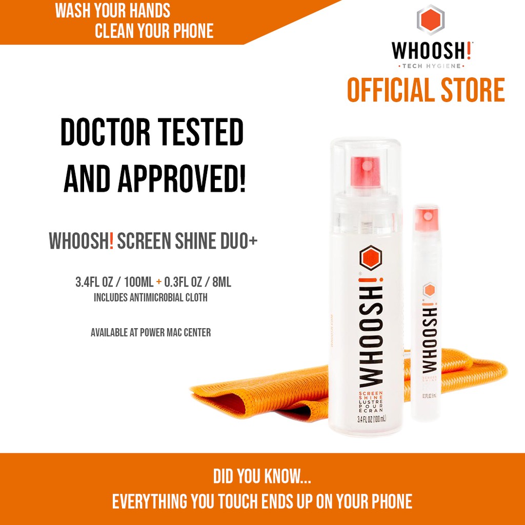 Whoosh! SCREEN SHINE DUO (3.4 FL OZ/100 ML + 0.3 FL OZ/8 ML)