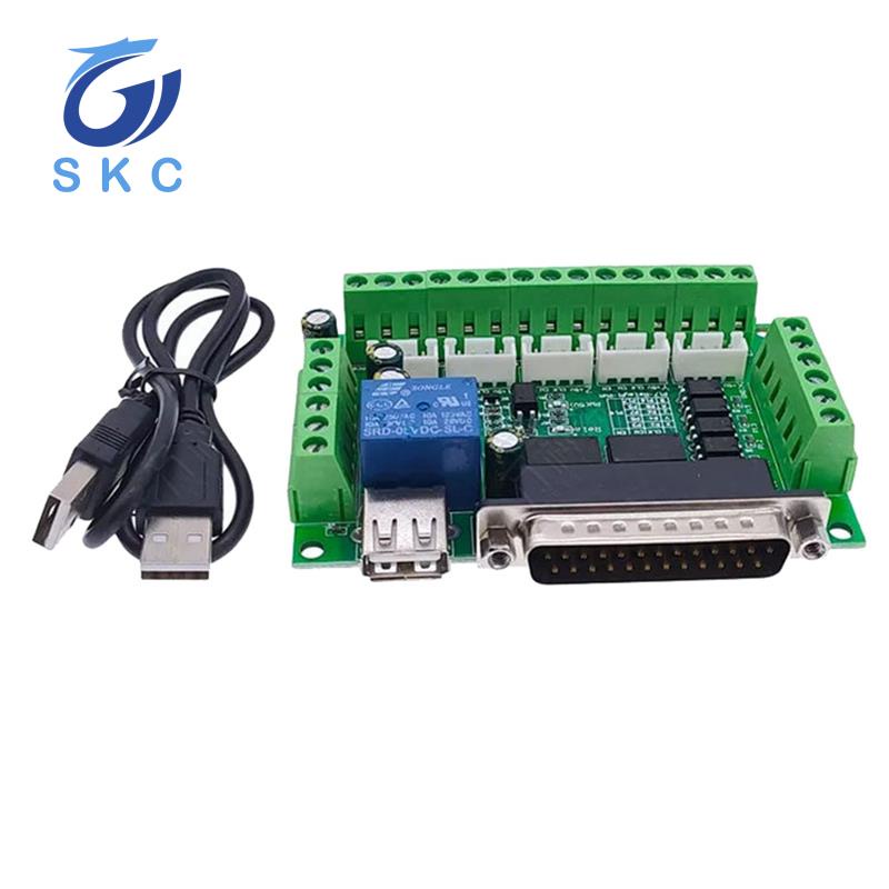 Driver Board for MACH3 Engraving Machine 5 Axis CNC Breakout Board with  Optical Coupler for Stepper Motor Drive