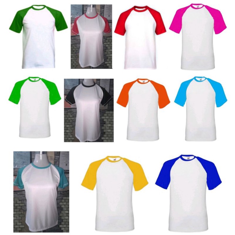 Raglan Shirts without print /Good for Sublimation Print