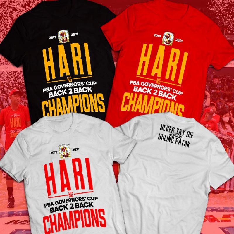 GINEBRA HARI CHAMPIONS SHIRT Shopee Philippines
