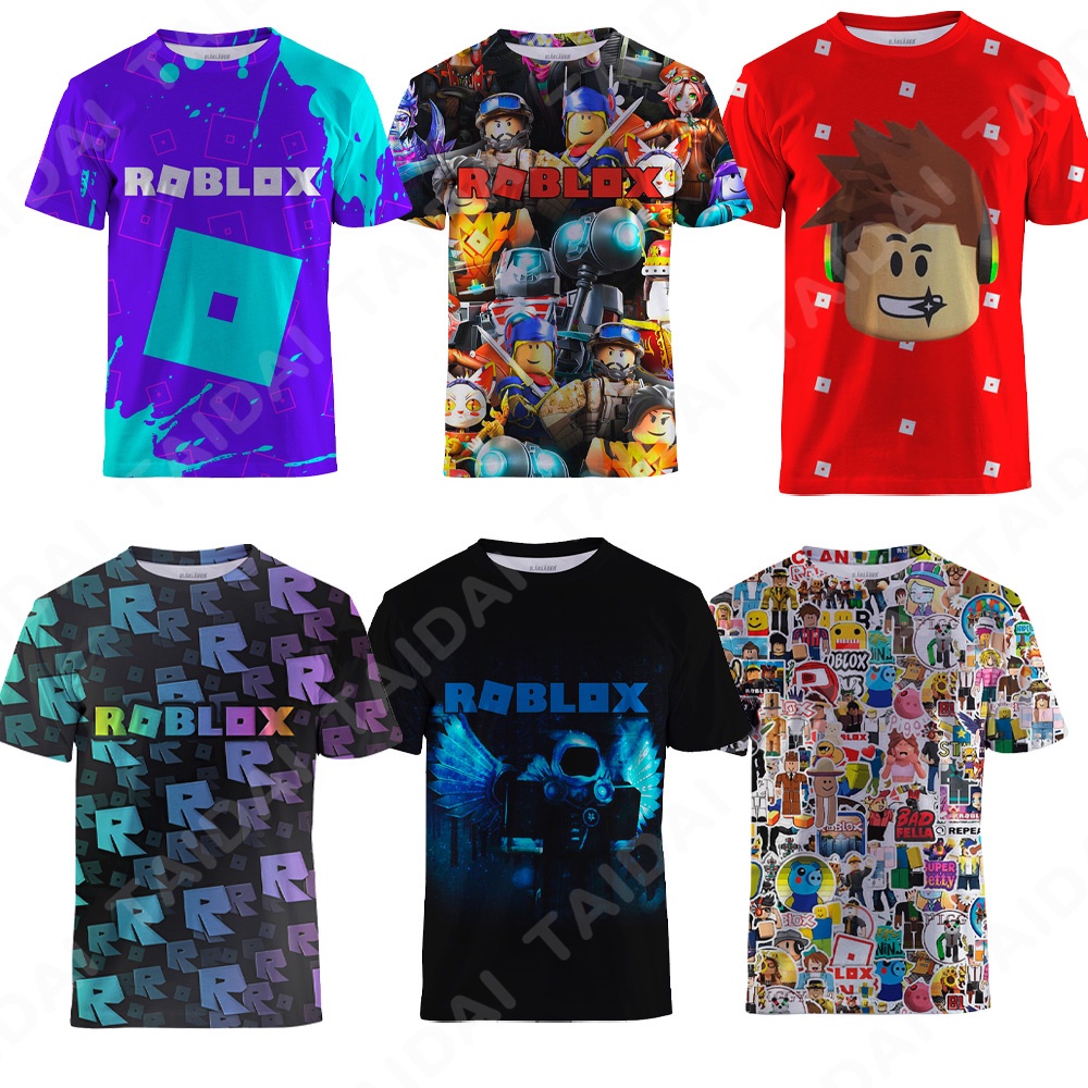 2023 Roblox Kid T-shirt Boys Game Sports T-shirt Child Cartoon Short Sleeve  Top 3d Printing Casual Street Harajuku Clothes - T-shirts - AliExpress