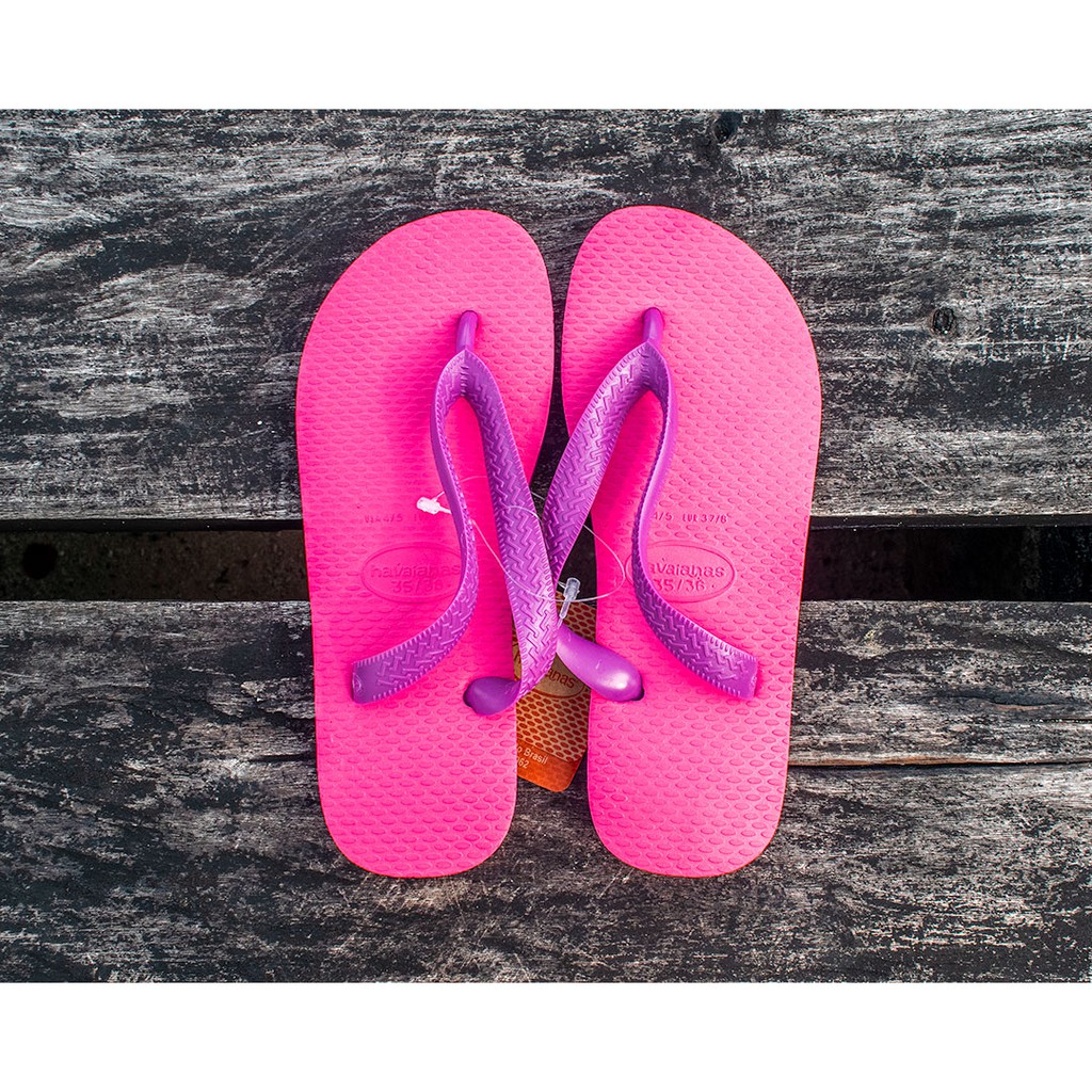 Havaianas purple and 2025 pink