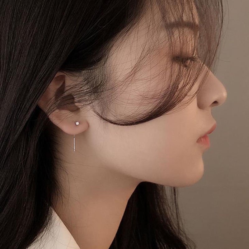 Line hot sale drop earrings