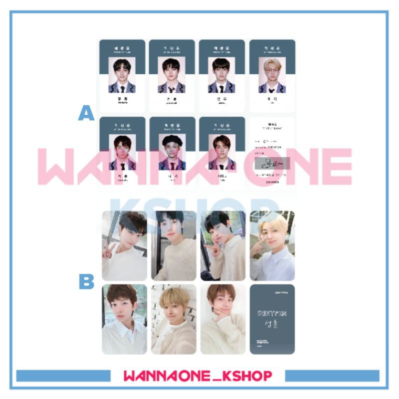 En hypen id card photocard season greeting | Shopee Philippines