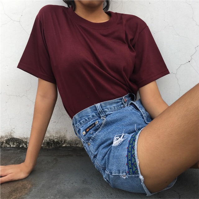 Maroon shirt hot sale outfit women's