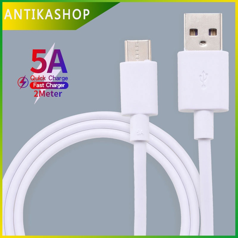 USB-C Charge Cable 2m USB2.0 5A fast charging Applicable for