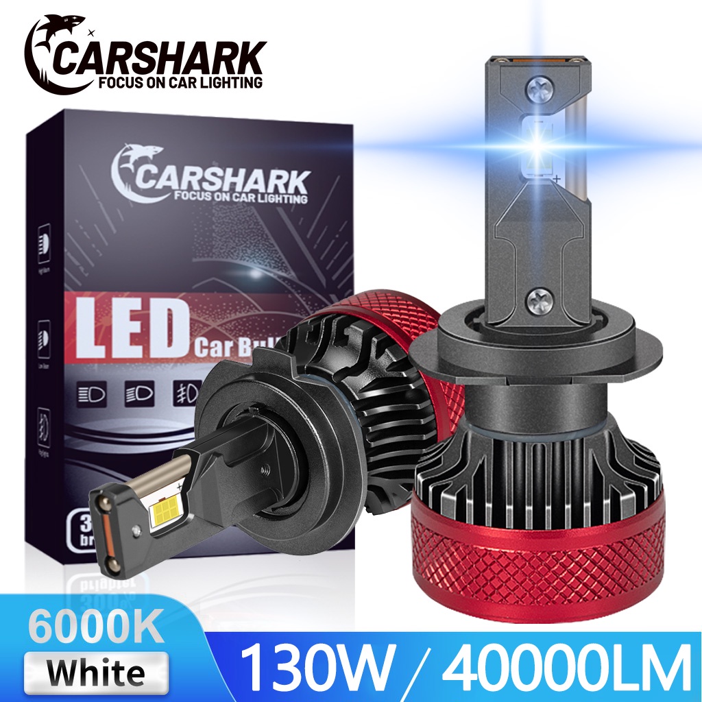 CARSHARK H4 H11 Led Headlight For Car H7 9005 9006 Car LED Headlight 6000K  130W 40000LM Super Bright