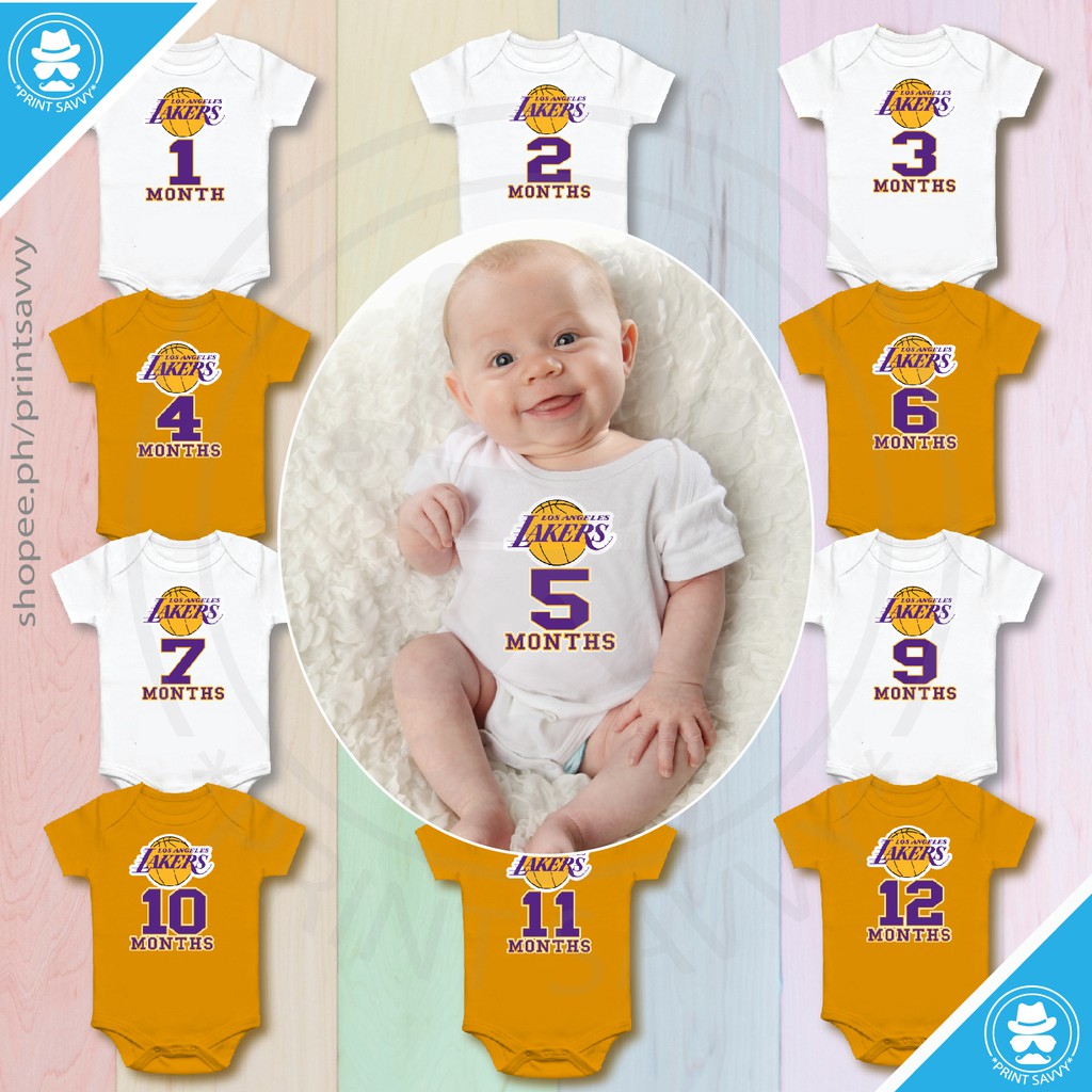 LA Lakers baby onesie