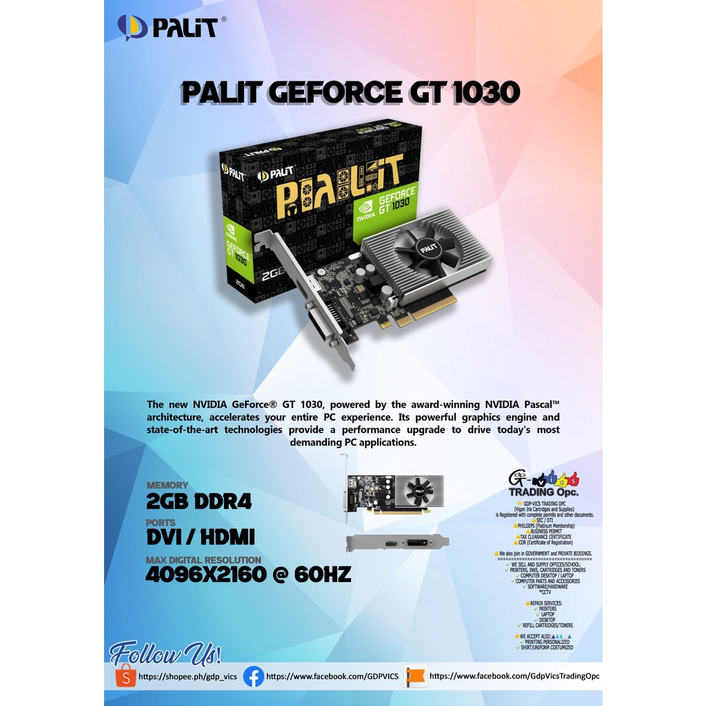 Palit geforce best sale gt 1030