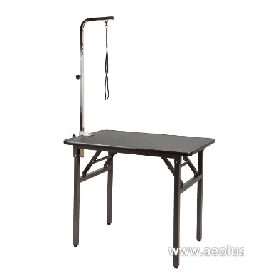 Dog table outlet for grooming