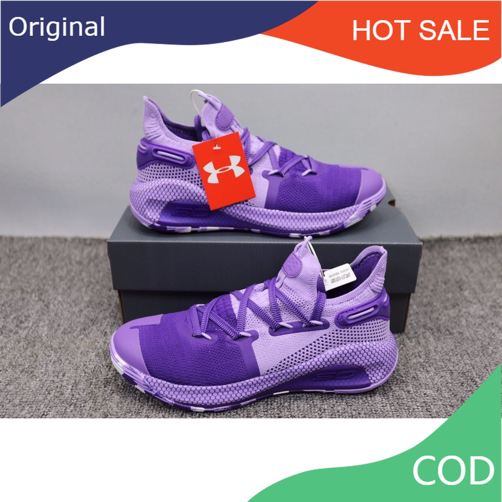 Under armour curry 6 cheap men purple