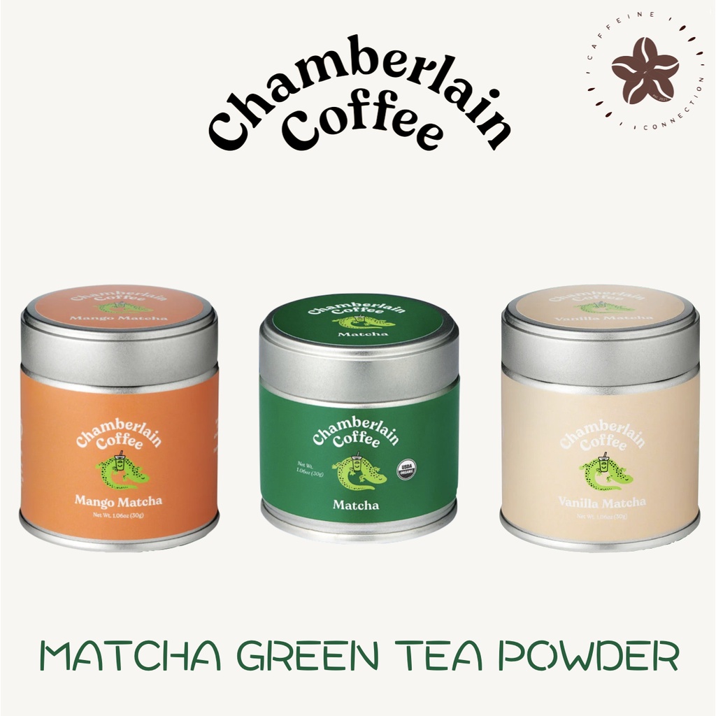 Chamberlain Coffee 100% Organic Matcha Japanese Green Tea Powder - 1.06 oz