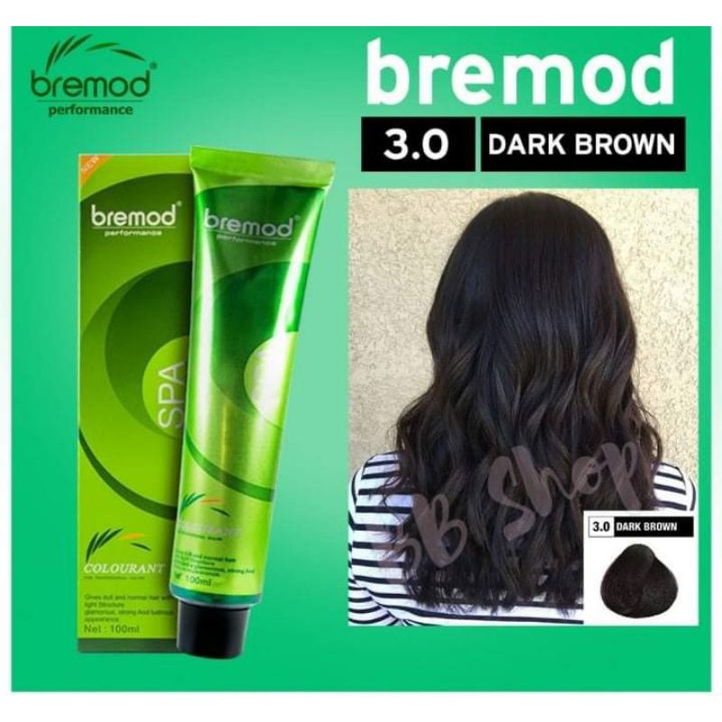 3.0 Dark Brown Bremod Hair Color 100ml | Shopee Philippines