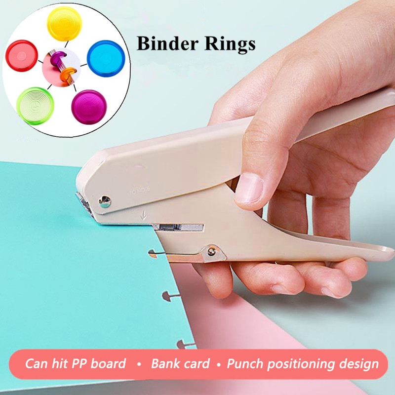 Creative Mushroom Hole Puncher for Planner Disc Binder DIY Loose-leaf Paper  Cutter Manual Punching Singlehole Puncher Offices &School Stationery